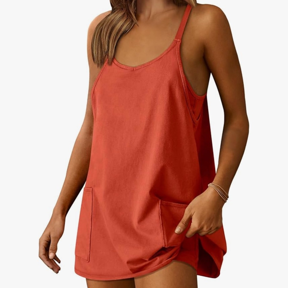 3 Colors Available! Prinbara Womens Athletic Romper with Attached Shape-wear - Picture 3 of 6